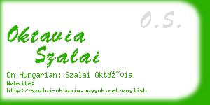 oktavia szalai business card